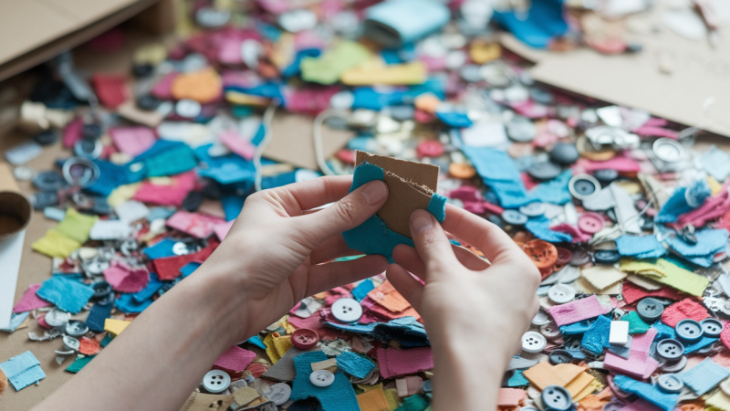 Comment fabriquer des accessoires de loisirs créatifs à partir de matériaux recyclés ?